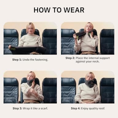 trtl Pillow - Scientifically Proven, Super Soft Neck Support Travel Pillow for Sleeping - Lightweight and Machine Washable - Ergonomic Design for Traveling on Airplanes, Cars, and Trains - Grey - Image 7