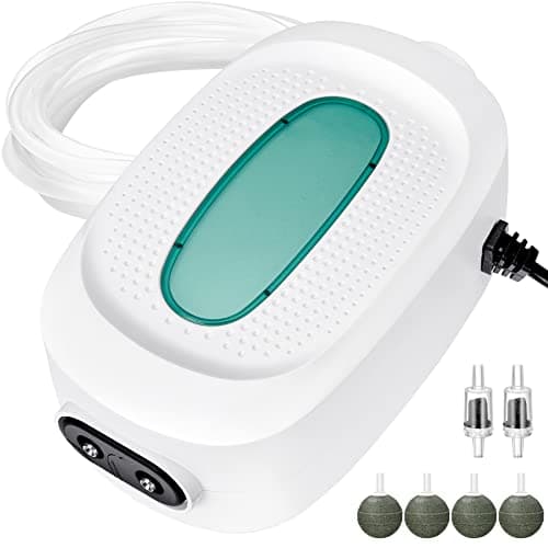 KEDSUM Aquarium Aerator,Air Pump for Aquarium Fish Tank, Dual outlets, 145GPH Adjustable Aerator Bubbler Pump for 10-220 Gallons - Image 1