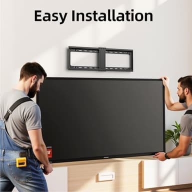 USX MOUNT TV Wall Mount,Low Profile TV Mount for Most 42-86 Inch Flat Screen Televisions,Max VESA 600x400mm Fixed Wall Mount Bracket Holds up to 132 lbs,Fits 16"/18"/24" Studs - Image 8