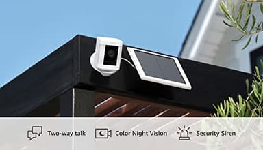 Ring Spotlight Cam Plus, Solar | Two-Way Talk, Color Night Vision, and Security Siren (2022 release) - White - Image 7