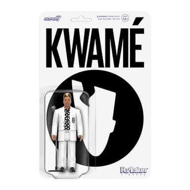 Super7 Kwamé White and Black Polka Dot - 3.75" Kwamé Action Figure with Accessory Hip Hop Collectibles and Retro Toys - Image 1