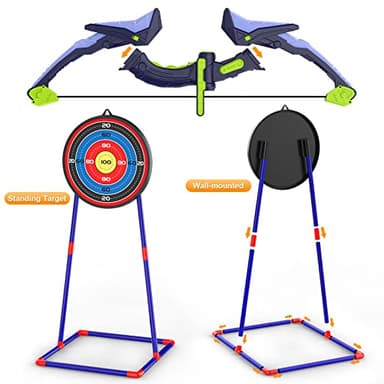2 Pack Bow and Arrow Set for Kids, Light Up Archery Set with 14 Suction Cup Arrows, Archery Targets Outdoor Games for Kids Ages 4-8 8-12, Birthday Gifts Toys for 5 6 7 8 9 10 11 12 Year Old Boys Girls - Image 8