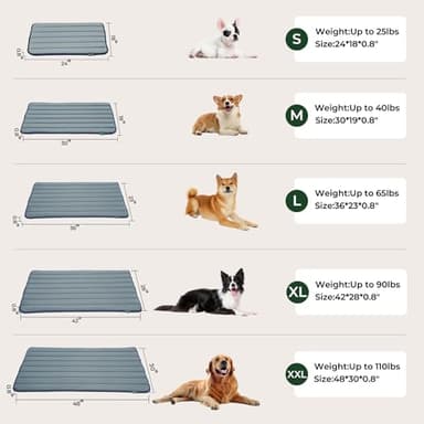 BALANCE Dog Crate Pad, Dog Foam Crate Mat Kennel Pad, Washable Water-Resistant Pet Bed Flat Dogs Cage Mat for Large Dogs - Image 9
