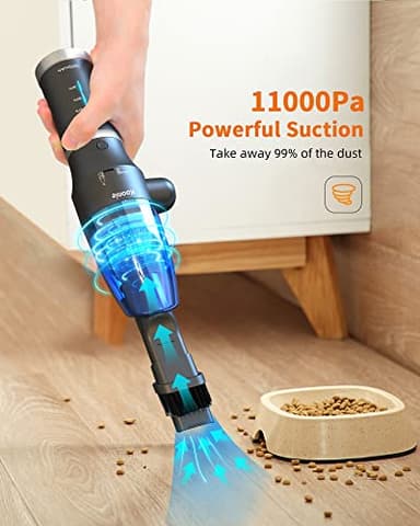 Koonie Compressed Air Duster,Koonie 15000mAh Cordless Air Duster&Vacuum 2 in 1 Powerful 77000RPM/11000PA 2 Speeds Electric Air Duster with Detachable Battery,for Computer/Keyboard,Car,Electronics - Image 4