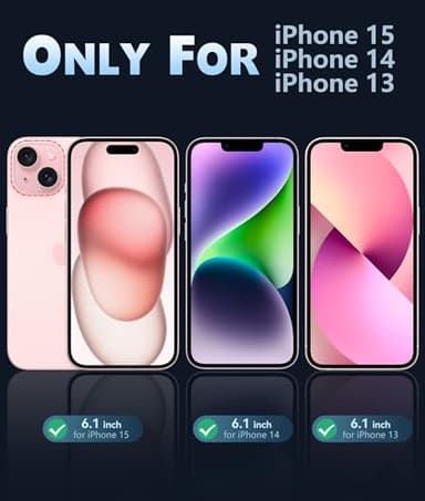 FNTCASE for iPhone 15 Case: for iPhone 14 & iPhone 13 Case | Magnetic Frosted Translucent Slim Shockproof Cell Phone Cover | Military Grade Protection Drop Proof Tough Protective Cases - Purple - Image 2