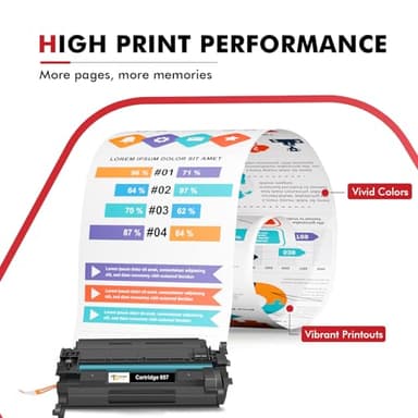 057 Toner Cartridge Black 2-Pack Compatible Replacement for Canon 057 057H CRG-057 MF445dw MF455dw Toner Cartridge for ImageCLASS MF445dw MF448dw LBP226dw LBP227dw LBP228dw MF449dw MF445 Printer Ink - Image 4