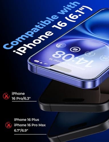 MAGIC JOHN 2 Pack for iPhone 16 6.1 inch Tempered Glass Screen Protector (Not Pro), Auto Dust-Elimination, Bubble Free, Easy Installation, HD Clear - Image 2