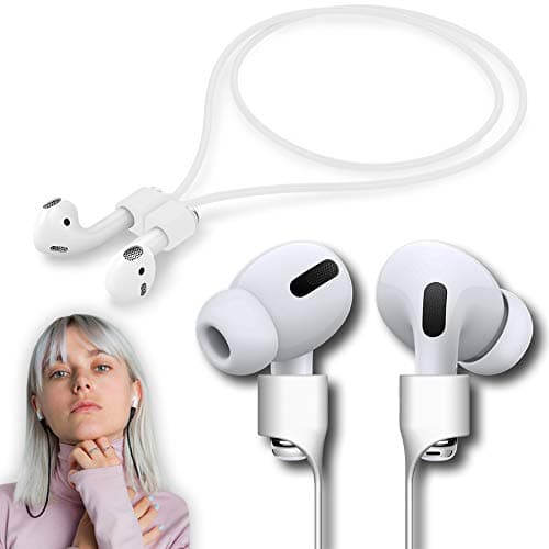 cobcobb Ultra Strong Magnetic Airpod Pro Strap Anti-Lost Cord Sports Lanyard Compatible with Airpods 3rd 2nd Generation Pro 3 2 1 (White) - Image 1
