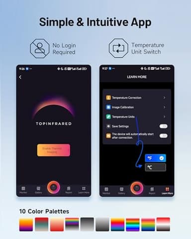 TOPDON TC001 Thermal Camera for Android, Super IR 512x384 High Resolution, Thermal Imaging Camera, Thermal Imager - Optimized Temperature Accuracy, Works for Smartphones and Tablets & PC(not for iOS) - Image 6