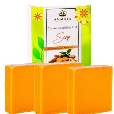 Turmeric Skin Cleansing Soap - Natural Glow Face & Body Cleanser for Acne, Dark Spots & Scars, Gentle for All Skin Types (4.5 oz) 1 bar - Image 3