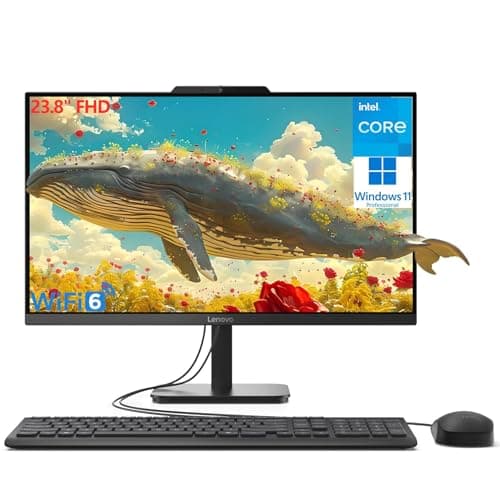 Lenovo 24 23.8" Fhd All-in-One Desktop Computer for Home Office, Intel 4-Core Processor (Beats i3-1110g4), 32gb Ddr4 Ram, 1tb Pcie Ssd, WiFi 6, Bluetooth, Business Aio, Windows 11 Pro - Image 1