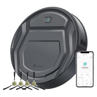 Lefant M210 Pro Robot Vacuum Cleaner, Slim and Quiet, 3 Suction Levels, 6 Cleaning Modes, Schedule Time, WiFi/APP/Alexa, 120-Min Runtime, Self-Charging, Perfect for Pet Hair and Hard Floors - Image 1