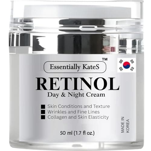 Retinol Moisturizer Cream 50 ml - Pack of 1 - Face, Eye, Forehead, Crow's Feet, Décolleté & Neck Cream - Fights Sagging Appearance, Puffiness, Wrinkles and Dark Circles - Korean Skincare - Image 1