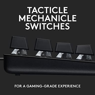 Logitech G413 SE Full-Size Mechanical Gaming Keyboard - Backlit Keyboard with Tactile Mechanical Switches, Anti-Ghosting, Compatible with Windows, macOS - Black Aluminum - Image 2