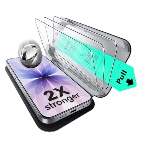 ESR 3 Pack of iPhone 17/ iPhone 16 Pro Screen Protector, Military-Grade Shatterproof, 9H Hardness, Full Coverage Tempered Glass with Ultra Fit Tray - Image 1