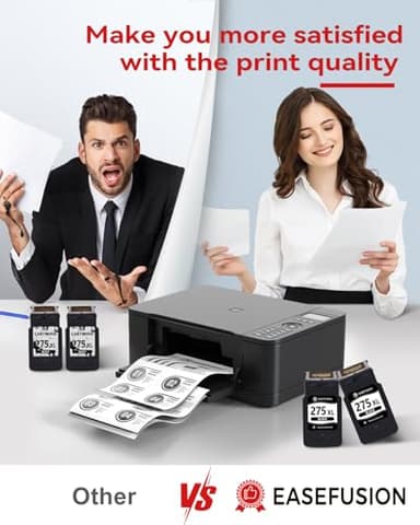 EaseFusion PG-275XL Replacement for Canon Ink 275 PG-275 275XL Black Ink Cartridge Compatible with PIXMA TR4720 TS3522 TR4700 TS3722 TS3500 TR4722 TS3720 TS3520 Printer (2 Black) - Image 5