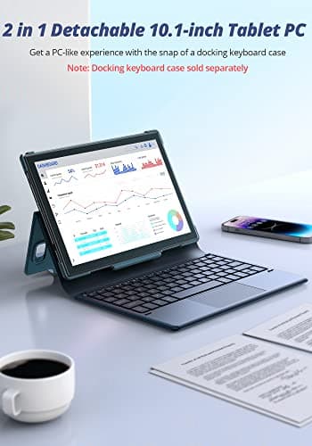 Dragon Touch Notepad 102 Android Tablets with 128GB ROM, 8GB RAM, Octa Core 2.0GHz, Android 12 Tablets, 10 inch IPS HD Display, 13MP Camera, 2.4Ghz & 5G WiFi, GPS - Compatible Docking Keyboard - Image 7