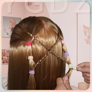 YGDZ Baby Hair Ties, 300pcs Elastic Toddler Hair Ties for Little Girls Kids, Small Mini Hair Bands Soft Ponytail Holders Hair Accessories, Multicolor - Image 6