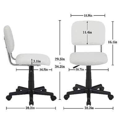 VECELO Swivel Ergonomic High Back Mesh Office Chair with Retractable Footrest, Adjustable Backrest, Tilt Function, 3D Armrests & Headrest, Lumbar Support for Executive/Computer Desk/Task Work, White - Image 3
