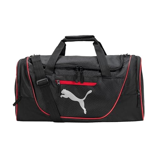 PUMA Evercat Contender Duffel Bag, One Size, Black/Red - Image 1