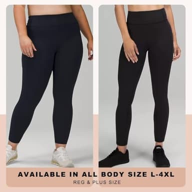 HLTPRO 3 Pack Plus Size Leggings for Women (S - 4XL) - High Waist Stretchy Soft Pants for Workout Running Yoga Black/Black/Black - Image 2