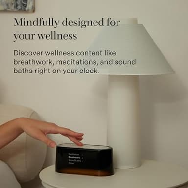 Loftie Alarm Clock with Sound Machine – Smart Alarm Clock with Light, White Noise, Bluetooth Speaker, Night Light Sound Machine, 100+ Sounds, Blackout Mode, No WiFi Mode, Optional Subscription - Rust - Image 7