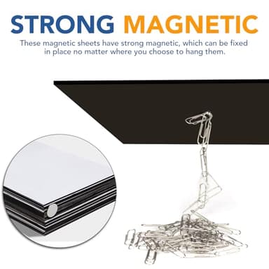 DIYMAG 3.5x2inch Business Card Magnets, 45Packs Flexible Magnetic Sheets with Peel and Stick Adhesive Magnet to Customize Personalized Cards for Crafts Photos and Supplies - Image 3