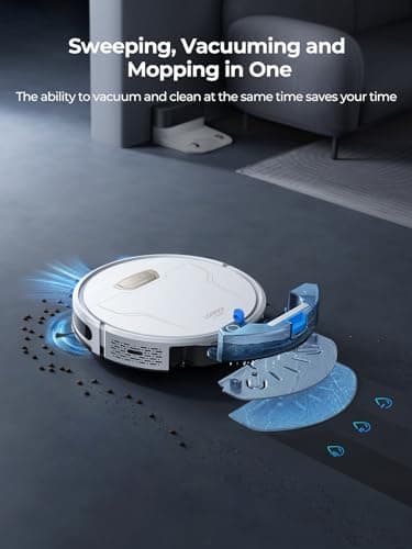 Laresar Clean Robot Vacuum and Mop 4000Pa Suction, 3 in 1 Robotic Vacuums with Self-Charging, 150mins Runtime, App/Remote/Voice Control, Robot Vacuum for Pet Hair, Carpet, Hard Floor(White) - Image 6