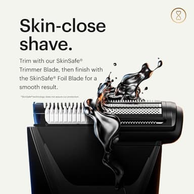 MANSCAPED® The Lawn Mower® 5.0 Ultra Groin & Body Hair Trimmer – Dual-Head SkinSafe® Trimmer & Foil Blades, Waterproof Wet/Dry Groomer, USB-C Rechargeable with Travel Case, Men’s Ball Shaver, Black - Image 4