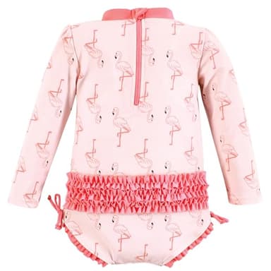 Hudson Baby Baby Girl's Toddler Swimsuit, Pink Flamingo - Image 2