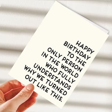 Hqulpr Funny Happy Birthday Cards for Sister & & Mom & Brother & Men & & Women, Best Firend, Greeting Card=7in x 5in(Folded), Envelope = 7.5in x 5.5in - Image 3
