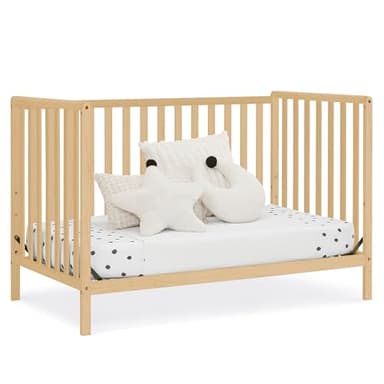 Delta Children Heartland 4-in-1 Convertible Crib, Natural - Image 8