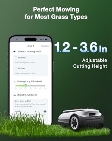 ECOVACS Goat A2500 RTK Robot Lawn Mower, Lidar-Enhanced RTK+Vision Navigation, Auto-Mapping, Dual Blades, Edge Precision Mowing, Perimeter Wire-Free, Suitable for 5/8 Acres Lawn, 50% Slope Capability - Image 3