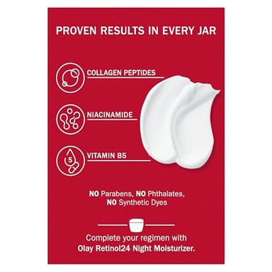 Olay Collagen Peptide Face Moisturizer, Firming Cream for Women, Fragrance-Free, Non-Greasy - Hydrating, Anti-Aging, Anti-Wrinkle, Smooth Fine Lines, Plumping Skin Care - Niacinamide, 1.7 Oz - Image 15