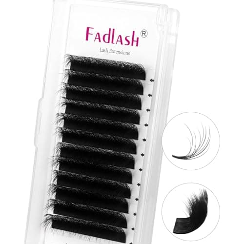 FADLASH Easy Fan Lash Extension 3D Effect Fluffy Rapid Volume Three Layers Easy Fan 2D~10D Eyelash Extensions Automatic Blooming Easy Fan Lashes D Curl (0.05D 14-18mm Mixed) - Image 1