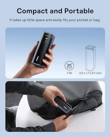 Baseus Laptop Power Bank, 20800mAh 145W Portable Charger USB C with 4 Ports, Digital Display, Travel Powerbank Fast Charging for MacBook, iPhone 17/16 Series, iPad, Samsung, Dell (Flight-Approved) - Image 7