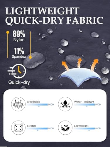 FREEKITE Tactical Cargo Shorts for Men Quick-Dry Waterproof - Lightweight Work Shorts with 7 Pockets,Durable Hiking Outdoor Short,Moisture Wicking Stretch Travel Short(Blue 36W/10L) - Image 4