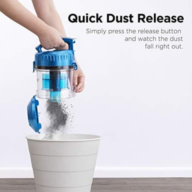 Eureka WhirlWind Bagless Canister 2.5L Vacuum Cleaner, Lightweight Vac for Carpets and Hard Floors, NEN110A, Blue - Image 6