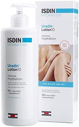 ISDIN Body Lotion Uradin 10, 24-Hour Intense Hydration, Non-Greasy, Fast-Absorbing Moisturizer for Dry or Very Dry Skin, Helps Relieve Itching Due to Dryness, 13.5 Fl. Oz - Image 2