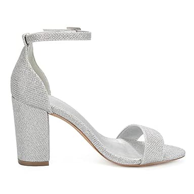 COASIS Women's Chunky Block Heels Open Toe Ankle Strap 3.5 Inch Heeled Sandals - Image 6