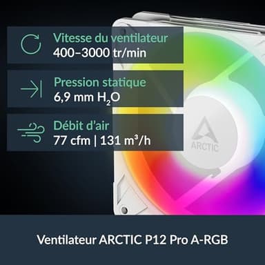 ARCTIC Liquid Freezer III Pro 360 A-RGB (White) - AIO CPU Cooler, 3 x 120 mm Water Cooling, 38 mm Radiator, PWM Pump, VRM Fan, AMD AM5/AM4, Intel LGA1851/1700 Contact Frame - White - Image 3