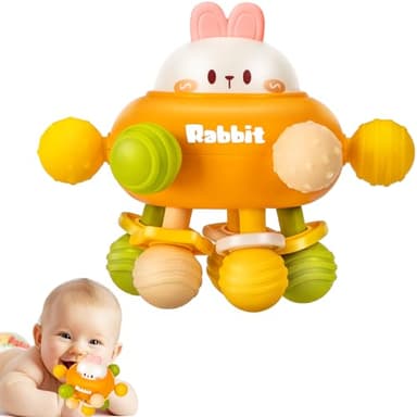 Baby Teething Toys, Baby Teethers Montessori Sensory Toys for 0-6-12 Months, Gifts for 1 Year Old Boys Girls Infant Newborn 0 3 6 9 12 18 Months Toys - Image 1