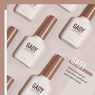 GAOY Jelly Brown Gel Nail Polish, 16ml Sheer Natural Translucent Color 1004 UV Light Cure Gel Polish for Nail Art DIY Manicure and Pedicure at Home - Image 6