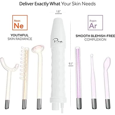 NuDerma Professional Skin Therapy Wand - Portable Skin Therapy Machine with 6 Neon & Argon Wands – Boost Your Skin – Clear Firm & Tighten - Image 6