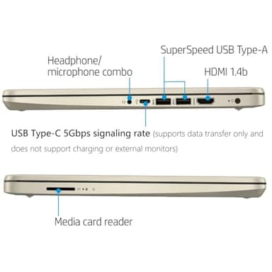 HP Touchscreen Laptop Computer for Home Student Study, 1-Year Office 365, 4GB DDR4 RAM, 64GB eMMC, Intel Processor, 14 inch Display, WiFi 6, Bluetooth, Type-C, Pale Gold, Windows 11 Home S - Image 7