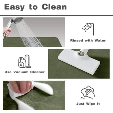 TYUU Bathroom Mat Quick Dry, Bathroom Rugs Non Slip Washable Thin Absorbent Bath Mat Fits Under Door Bathroom Floor Mat Perfect for Bath, Shower, or Sink 16"x24" Sage Green - Image 6