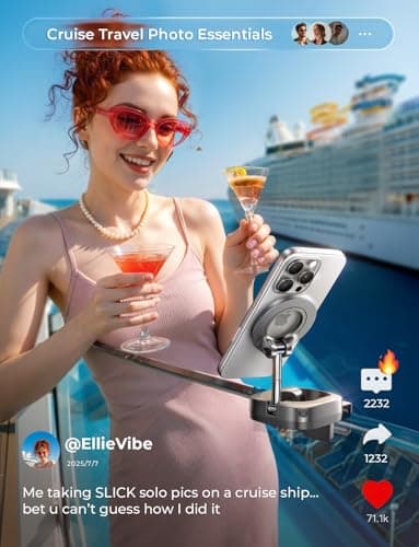 LISEN Airplane Gadgets Travel Europe Vacation Essentials Phone Holder for iPhone 17 MagSafe Travel Accessories Long Flight Must Have Toddler Mini Travels Essentials Kids Women Cruise Essentials - Image 3