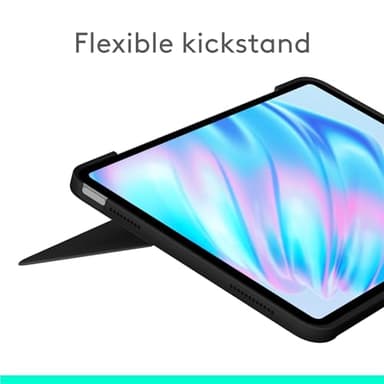 Logitech Combo Touch iPad Air 11 inch Case M2 (2024), iPad M3 & Air (4th & 5th gen - 2020, 2022) Keyboard Case with Kickstand - Midnight Black - Image 2