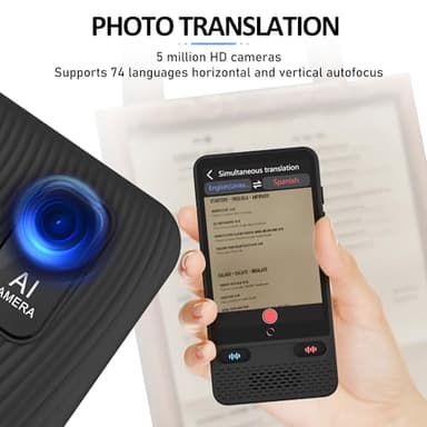 Language Translator Device,2025 Latest Two-Way Language Translator in 138 Languages, Online/Offline/AI/Voice/Photo Translation, Standy 240H, Portable Instant Translator for Business,Study & Travel - Image 6