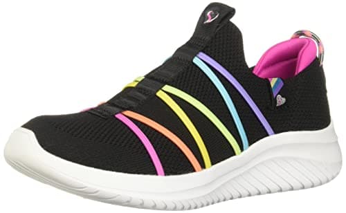 Skechers Unisex-child Ultra Flex 3.0, Black/Multi, 4.5 Big Kid - Image 1